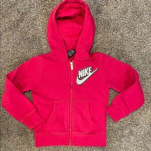 Nike Kids Fuchsia Zip-Up Hoodie